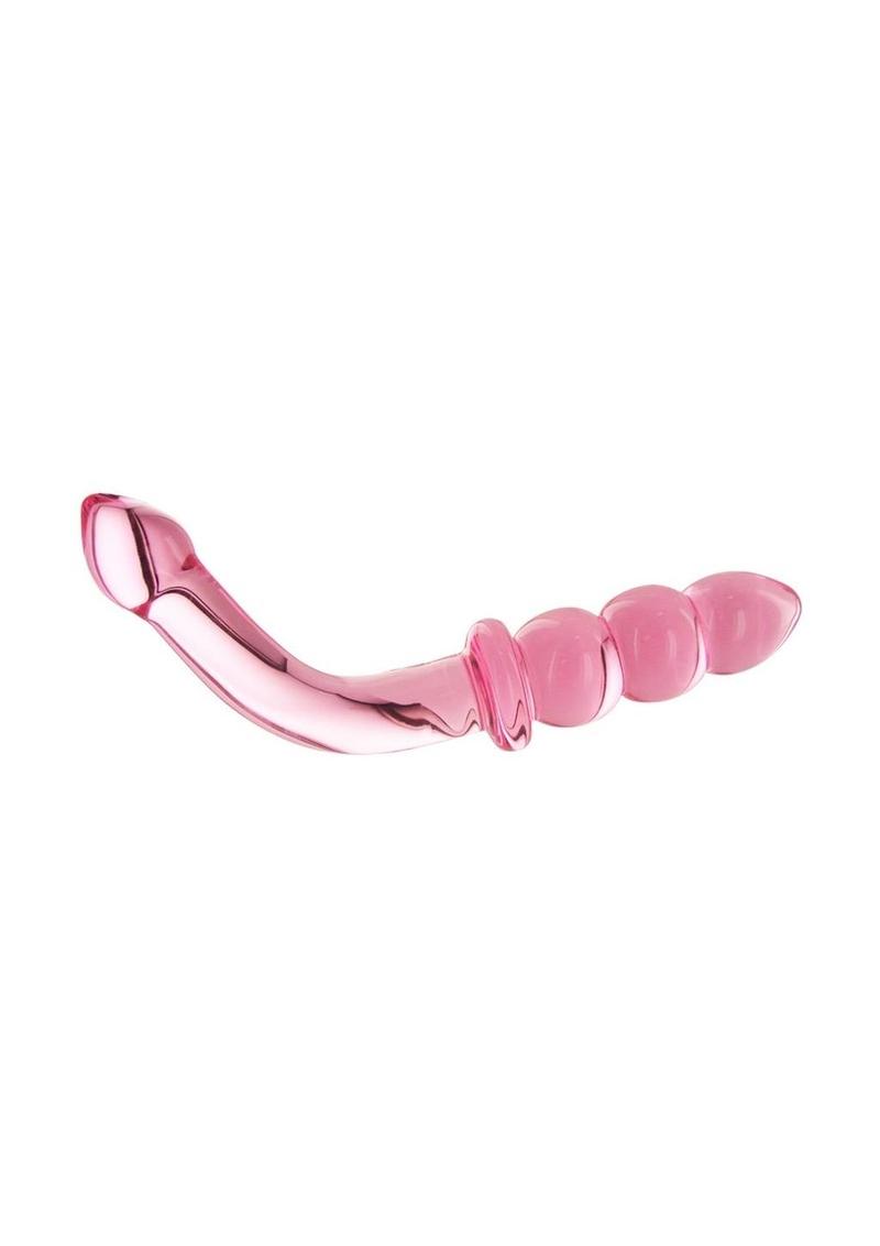 Prisms Erotic Glass Hamsa G-Spot Glass Wand - Pink