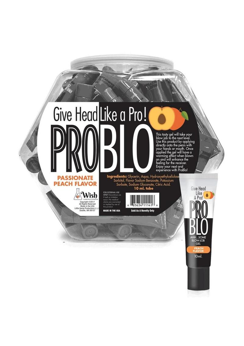 Problo Fishbowl Oral Pleasure Flavored Gel 10ml (65 Per Bowl) - Peach