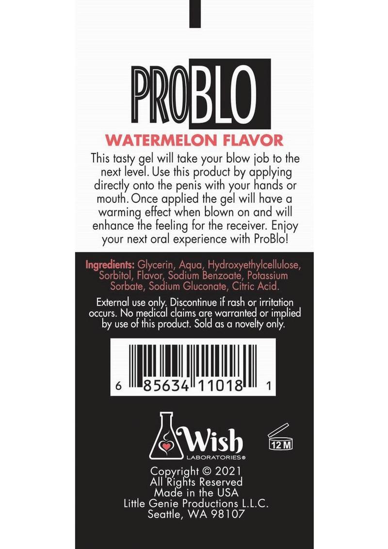 Problo Fishbowl Oral Pleasure Flavored Gel 10ml (65 Per Bowl) - Watermelon