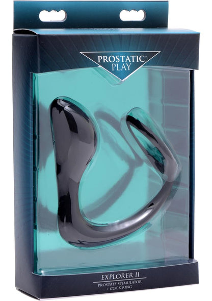 Prostatic Play Explorer II Silicone Prostate Stimulator + Cock Ring