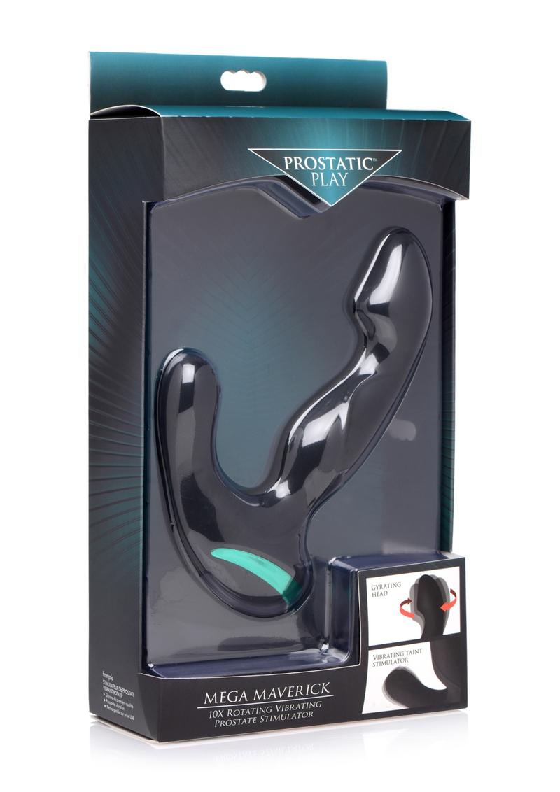 Prostatic Play Mega Maverick Rechargeable Silicone Rotating Vibrating Prostate Stimulator