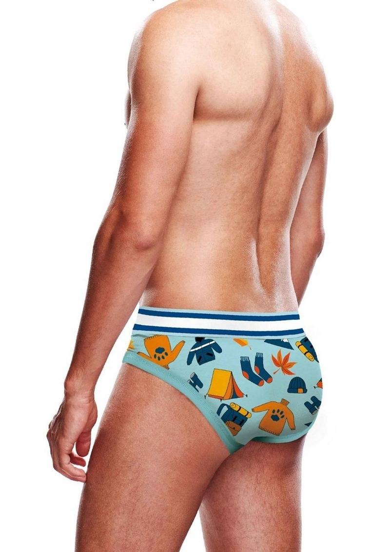 Prowler Autumn Scene Brief - Blue/Orange - XSmall