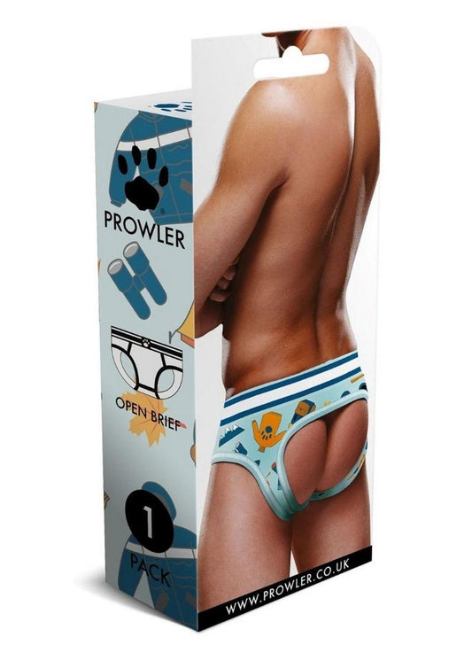 Prowler Autumn Scene Open Brief - Blue/Orange - XSmall