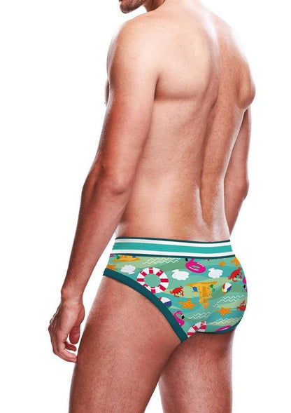 Prowler Beach Brief - Aqua/Green - Small