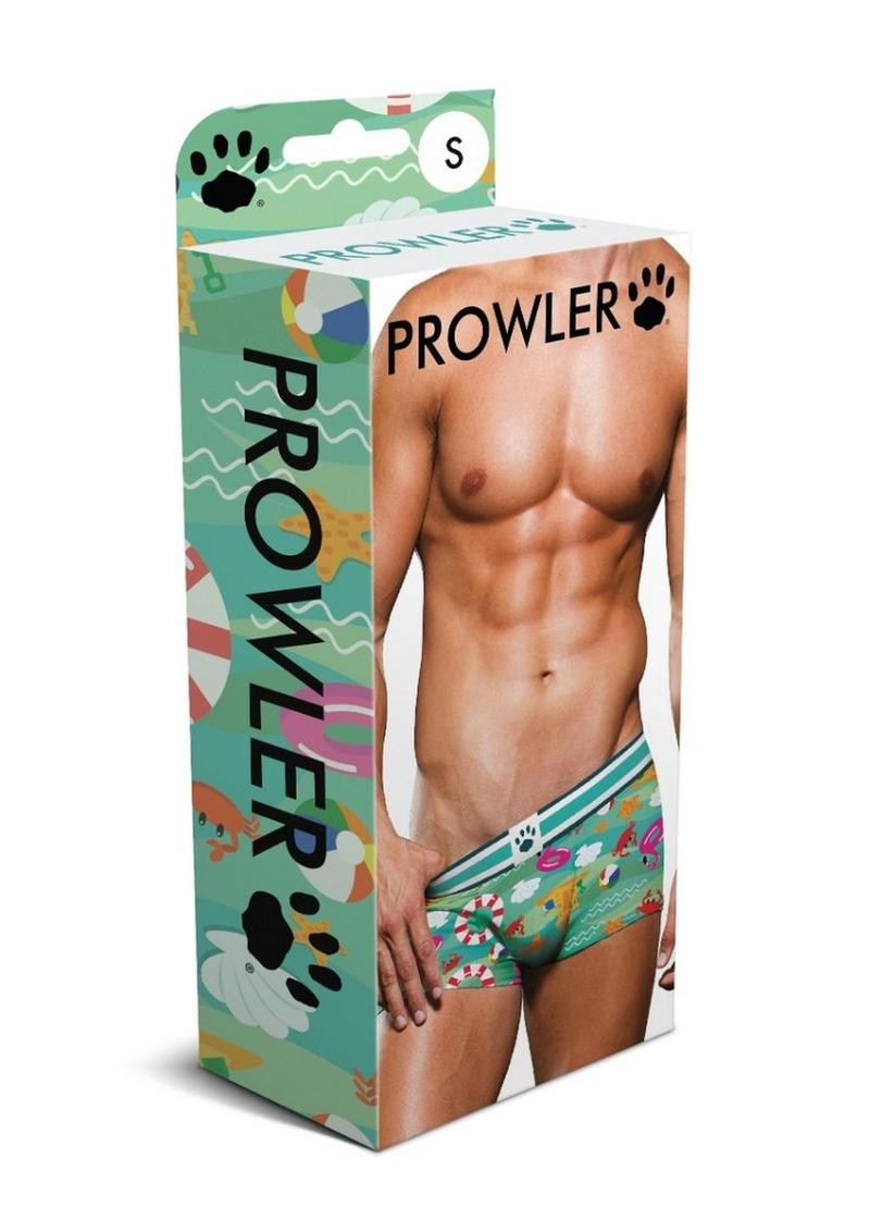 Prowler Beach Trunk - Aqua/Green - XXLarge