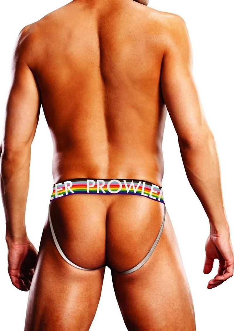 Prowler Black Oversized Paw Jock - Black/Multicolor/Rainbow - Small