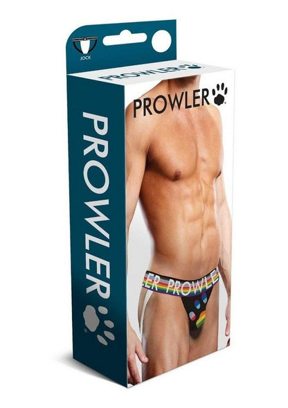 Prowler Black Oversized Paw Jock - Black/Multicolor/Rainbow - XLarge