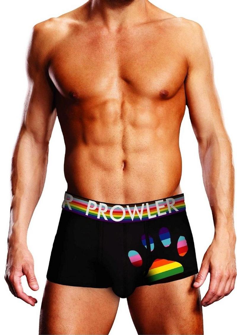 Prowler Black Oversized Paw Trunk - Black/Multicolor/Rainbow - Large