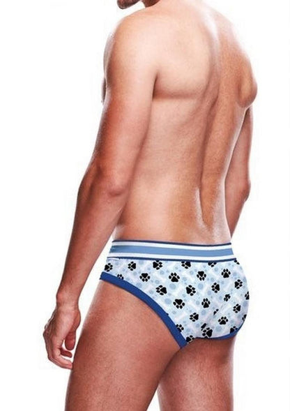 Prowler Blue Paw Brief - Blue/White - Medium