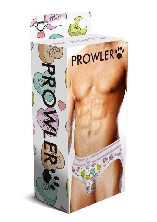 Prowler Candy Hearts Brief - White - Small