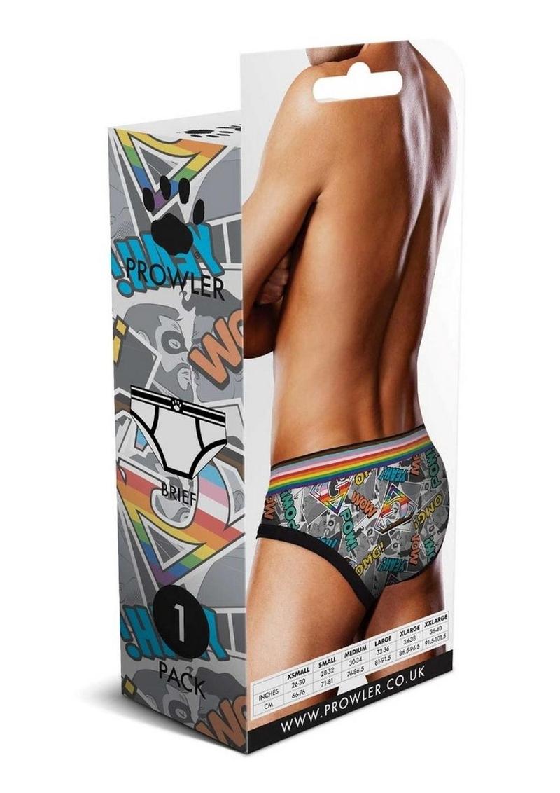 Prowler Comic Book Brief - Gray/Grey/Multicolor - Small