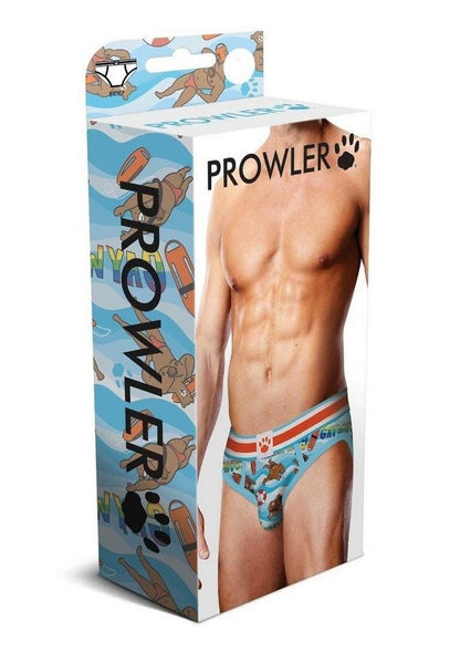 Prowler Gaywatch Bears Brief - Blue/Orange - Medium