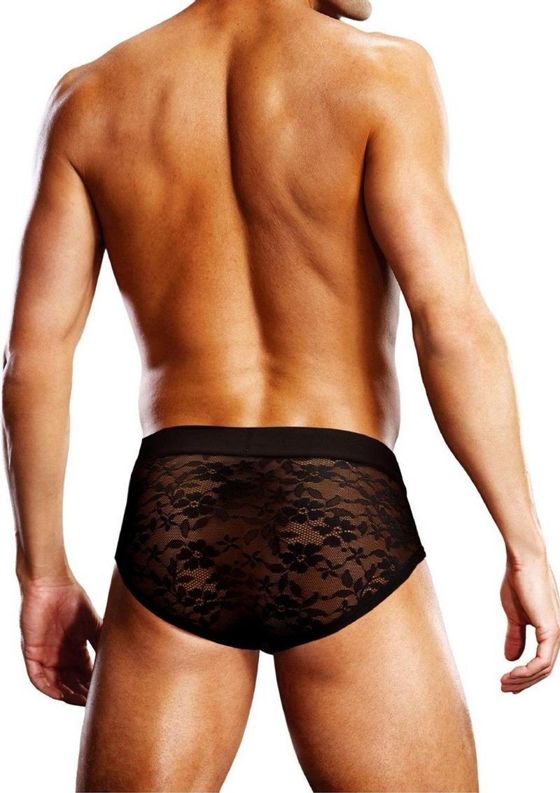 Prowler Lace Brief - Black - Large