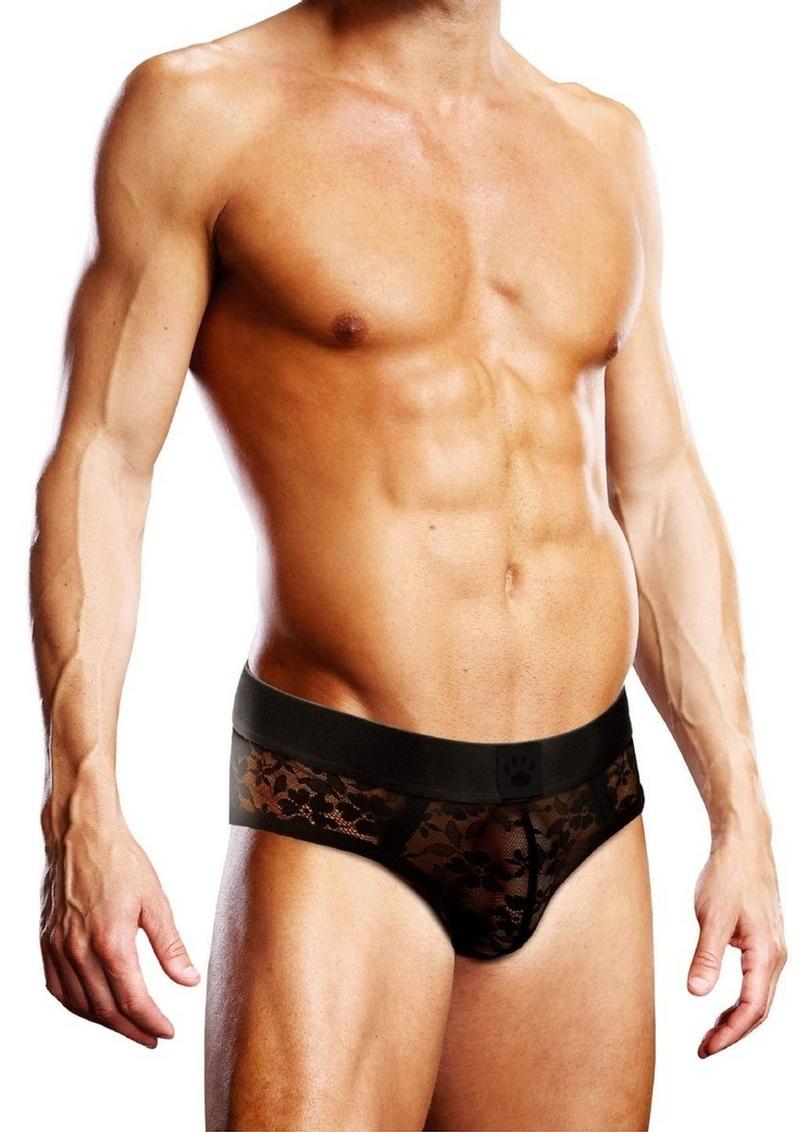 Prowler Lace Brief - Black - Small