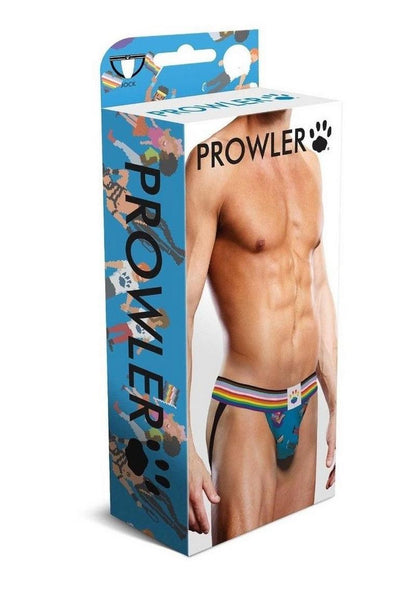 Prowler Pixel Art Gay Pride Collection Jock - Blue/Multicolor - XSmall