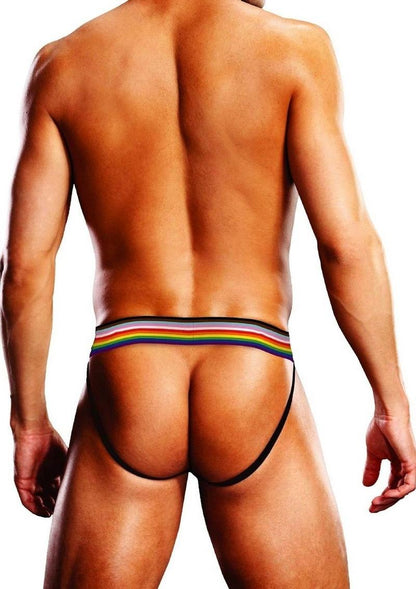 Prowler Pixel Art Gay Pride Collection Jock - Blue/Multicolor - Small