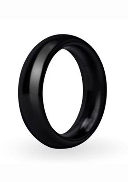 Prowler Red Aluminum Cock Ring - Black/Metal - 40mm