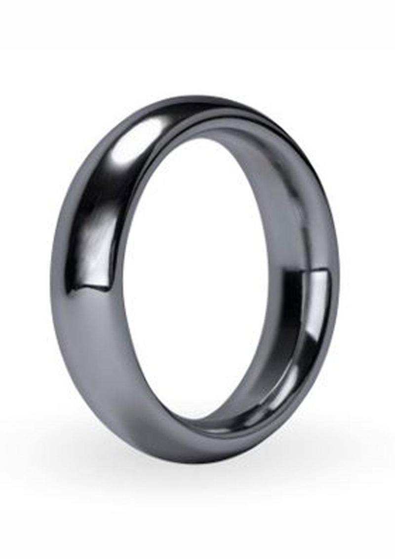 Prowler Red Aluminum Cock Ring - Metal/Silver - 40mm