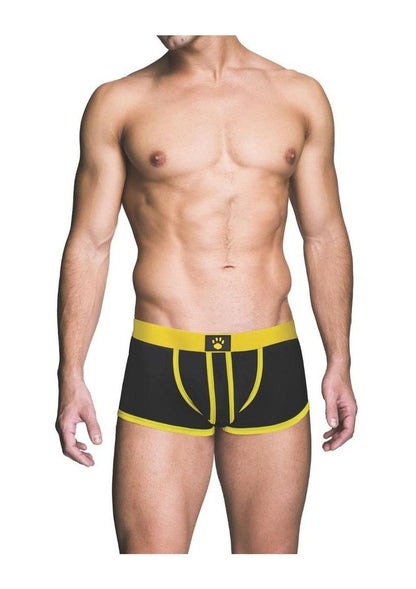 Prowler Red Ass-Less Trunk - Black/Yellow - Large