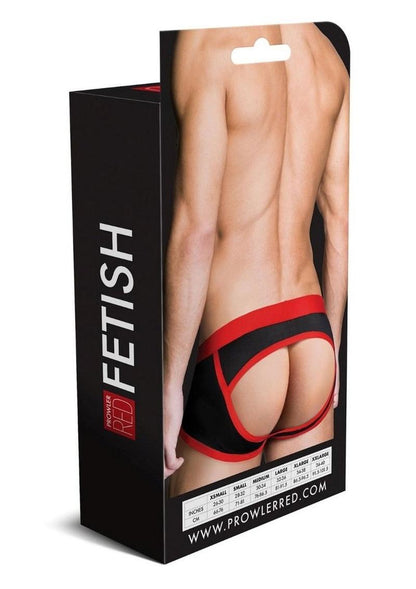 Prowler Red Ass-Less Trunk - Black/Red - Medium