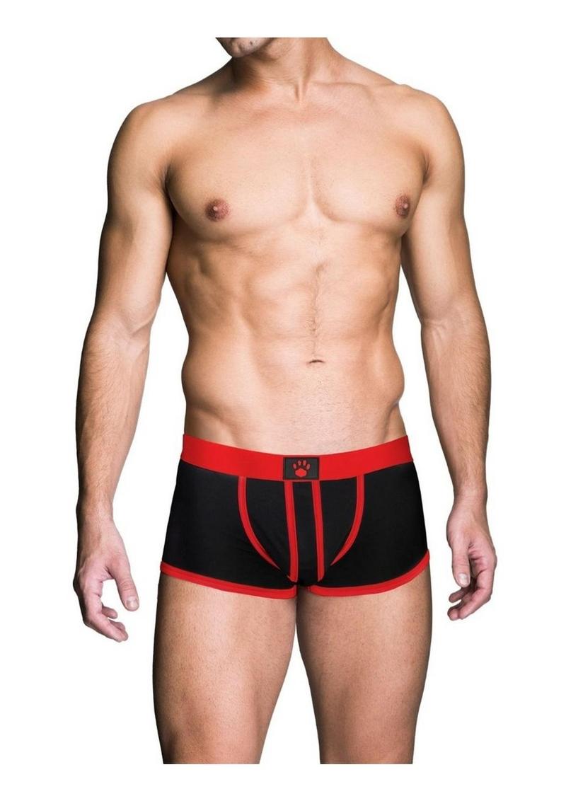 Prowler Red Ass-Less Trunk - Black/Red - Small