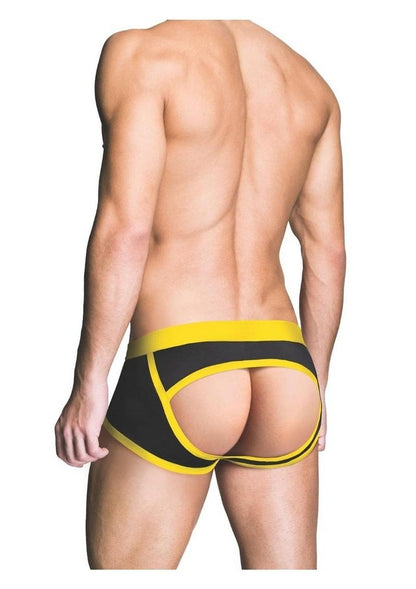 Prowler Red Ass-Less Trunk - Black/Yellow - XLarge