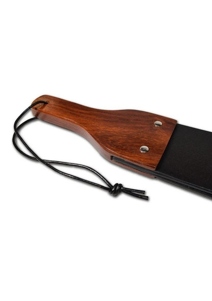 Prowler Red Leather and Wood Flapper Paddle