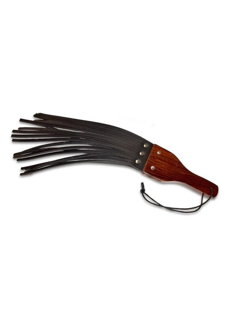 Prowler Red Leather and Wood Fringe Paddle