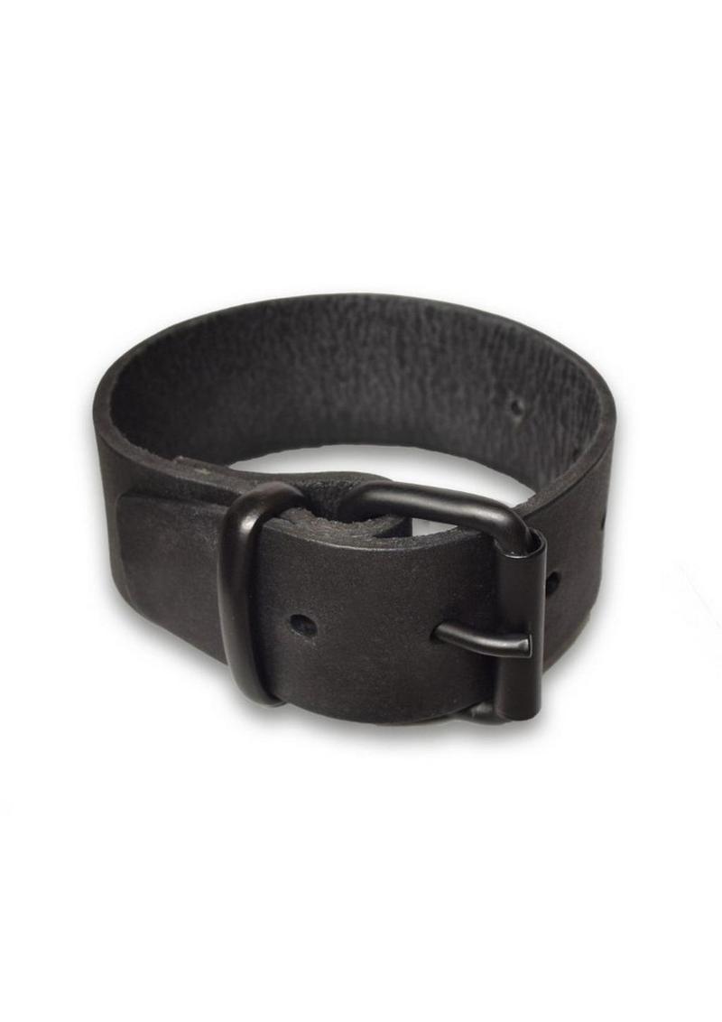 Prowler Red Leather Buckle Bicep Band