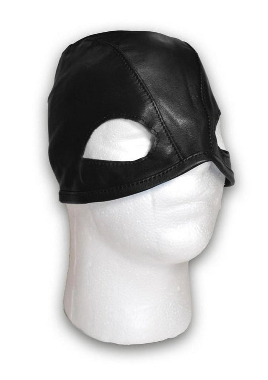 Prowler Red Leather Executioners Hood - Black