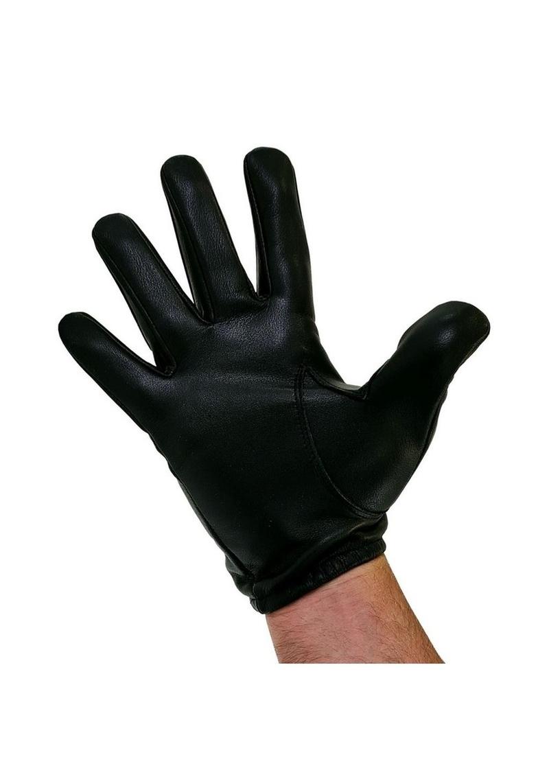 Prowler Red Leather Gloves - Black - Large