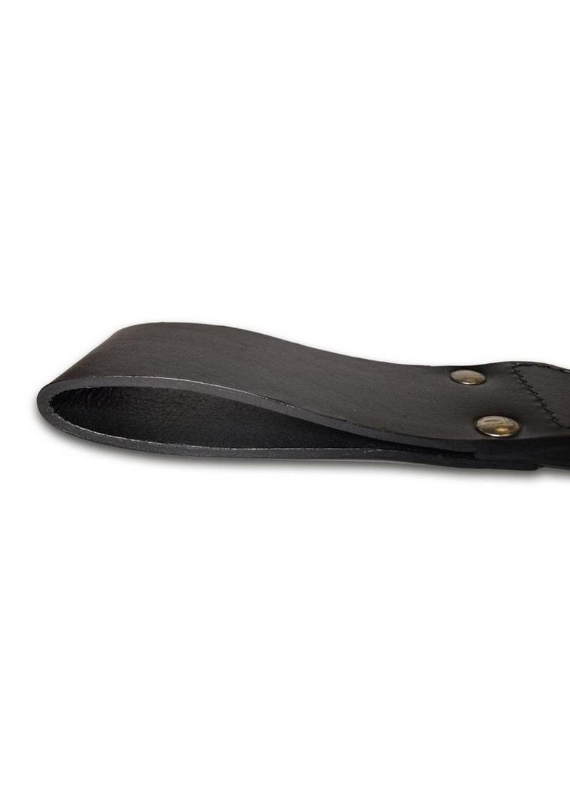 Prowler Red Leather Paddle - Black - Small