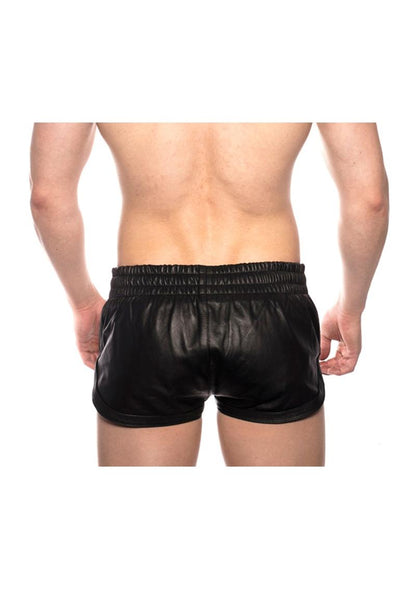 Prowler Red Leather Sport Shorts - Black - Medium