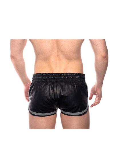 Prowler Red Leather Sport Shorts - Black/Gray/Grey - XSmall