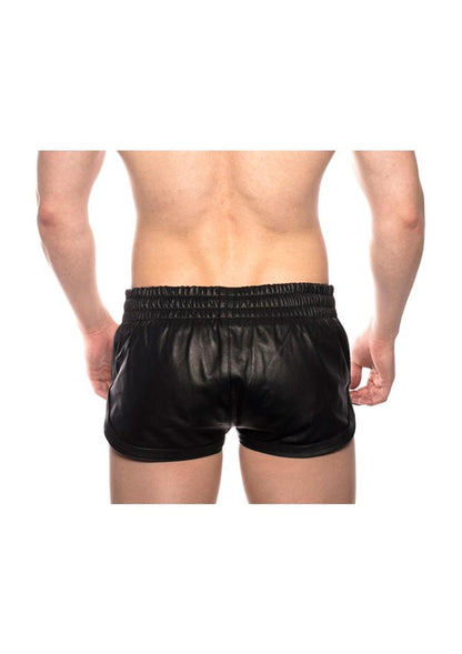 Prowler Red Leather Sport Shorts - Black - XSmall