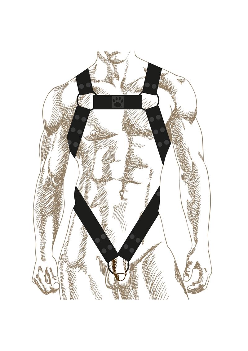 Prowler Red Noir Body Harness - Black - Large