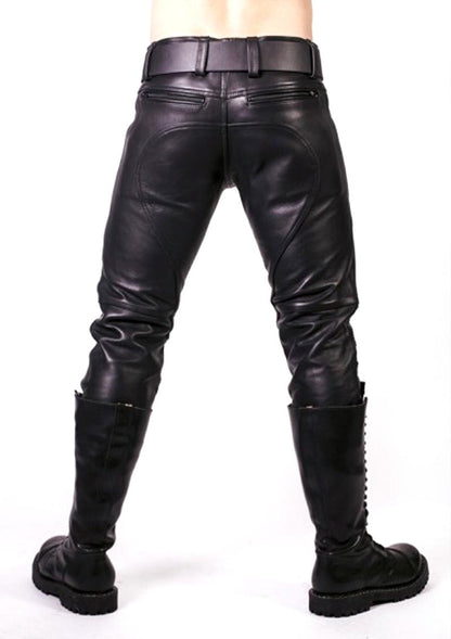 Prowler Red Prowler Leather Jeans - Black - 29in