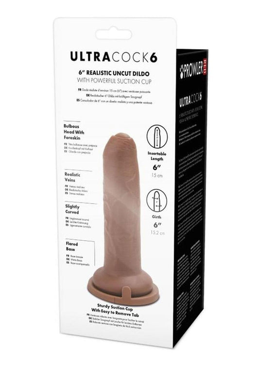 Prowler Red Uncut Ultra Cock Realistic Dildo - Caramel - 6in