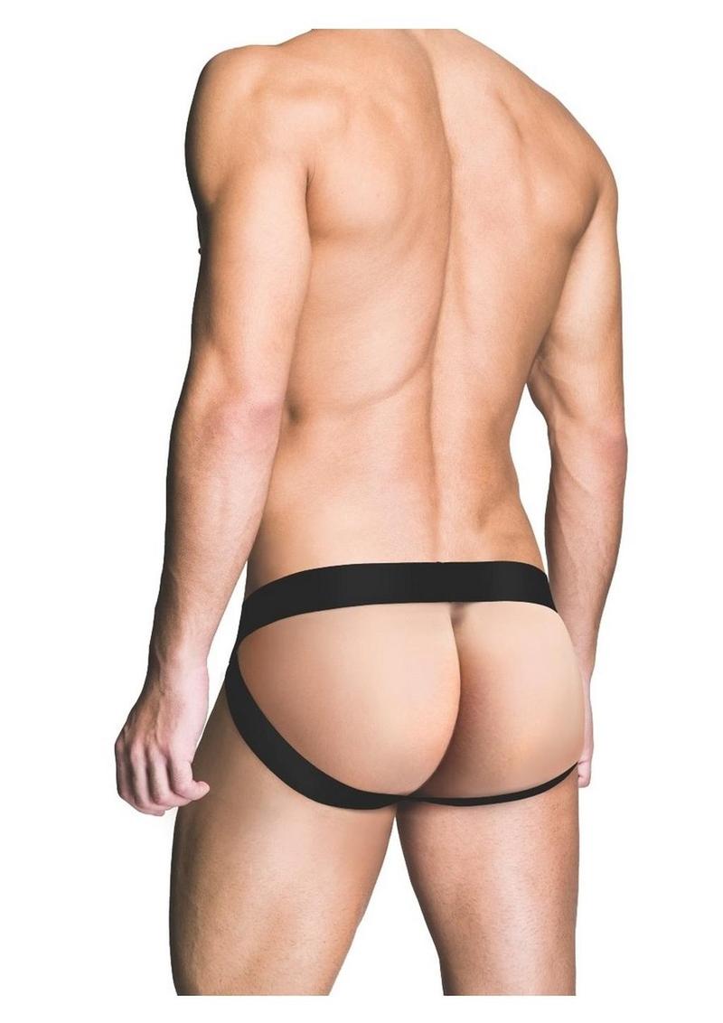 Prowler Red Wetlook Ass-Less Jock - Black - Small