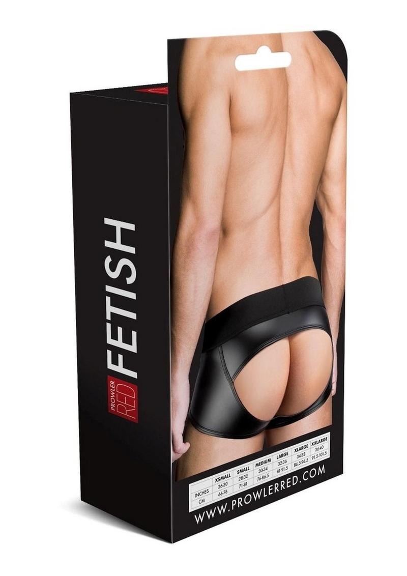 Prowler Red Wetlook Ass-Less Trunk - Black - Medium