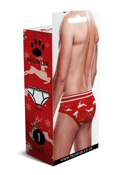 Prowler Reindeer Brief - Black/Red - Medium