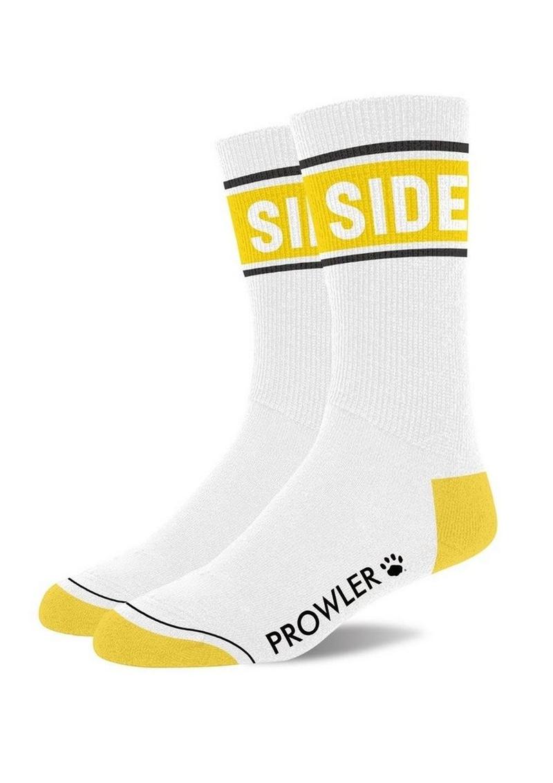 Prowler Side Socks - White/Yellow