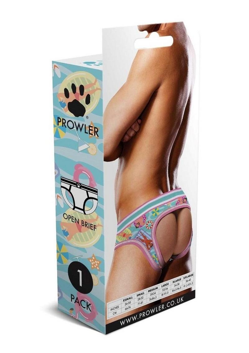 Prowler Swimming Open Brief - Blue/Multicolor - XSmall