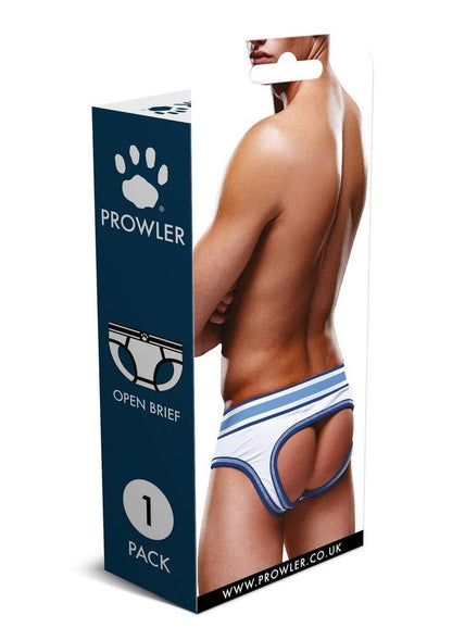 Prowler White/Blue Open Brief - Blue/White - Large