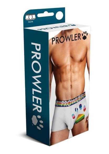 Prowler White Oversized Paw Trunk - Multicolor/Rainbow/White - XLarge