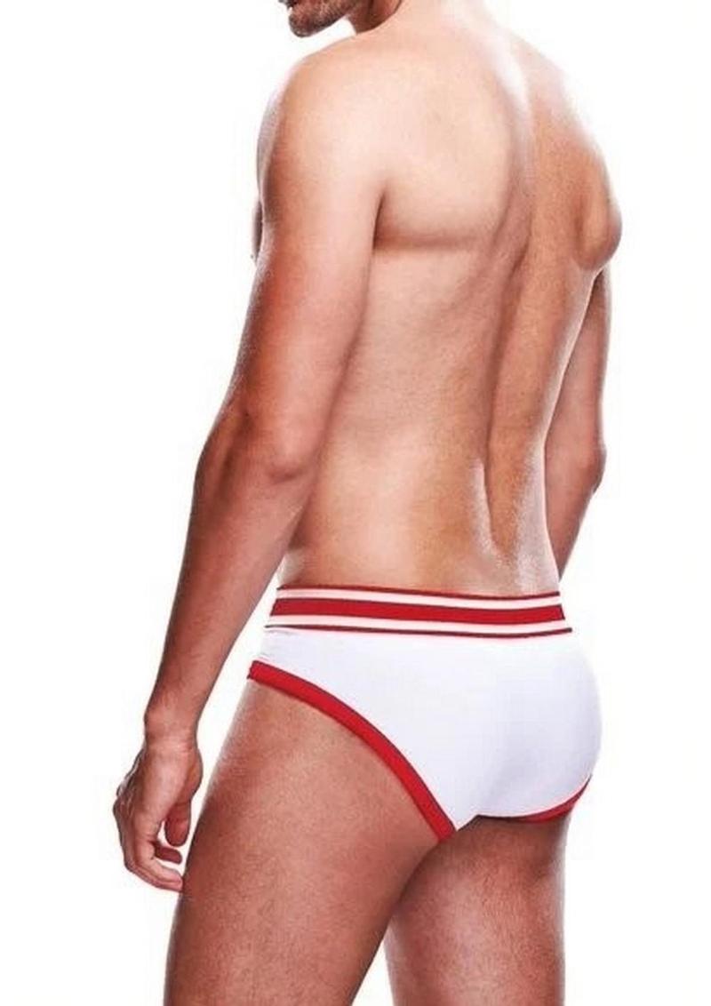 Prowler White/Red Brief - Red/White - Large