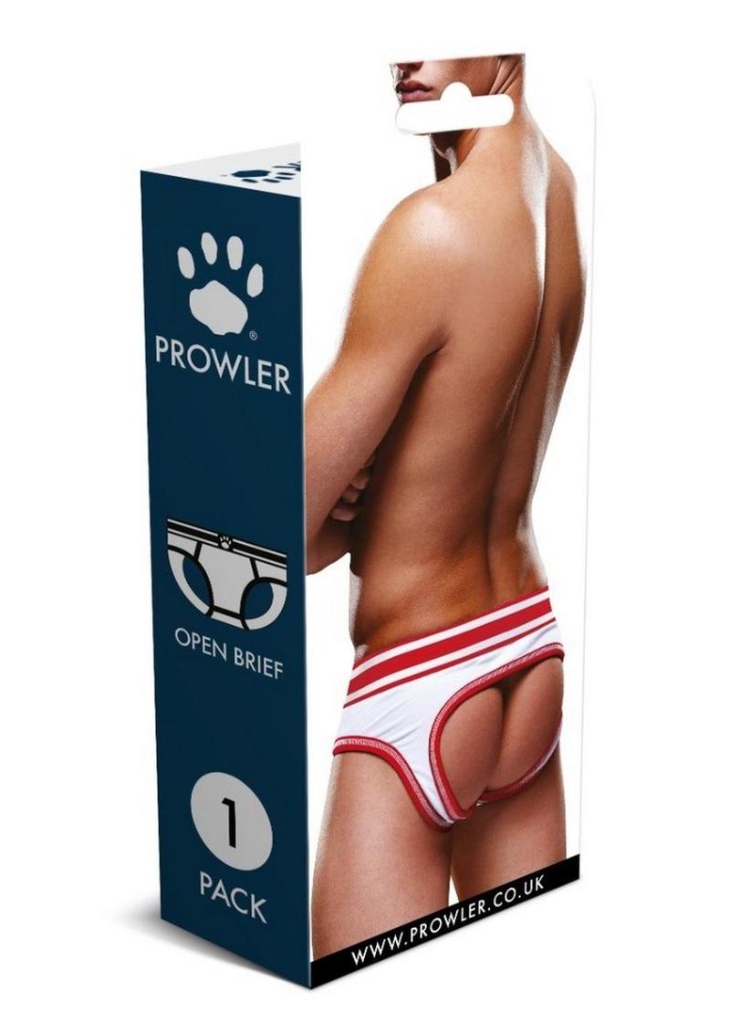 Prowler White/Red Open Brief - Red/White - Medium