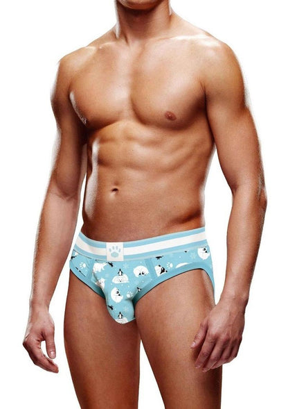 Prowler Winter Animals Brief - Blue/White - XSmall