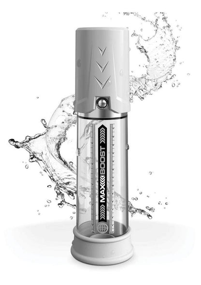 Pump Worx Max Boost Penis Pump - Clear/White