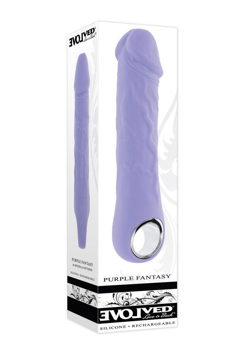 Purple Fantasy Rechargeable Silicone Vibrator